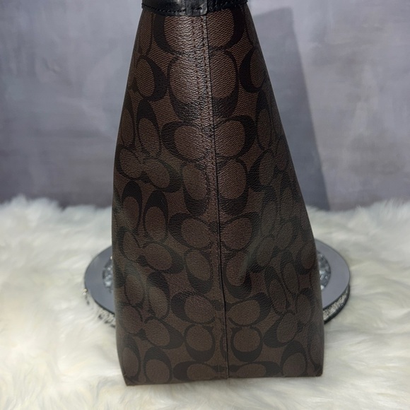 Coach City Tote Bag Dark Brown & Black - Picture 5 of 17